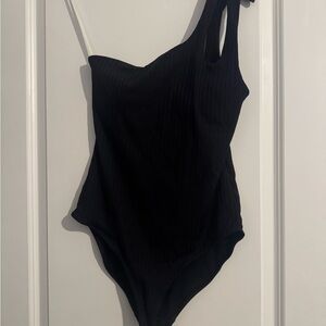NWOT Aerie Ribbed One Shoulder One-Piece Swimsuit